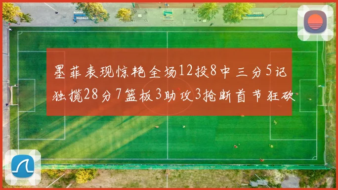 墨菲表现惊艳全场12投8中三分5记独揽28分7篮板3助攻3抢断首节狂砍14分